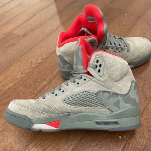Grey & Red Air Jordans